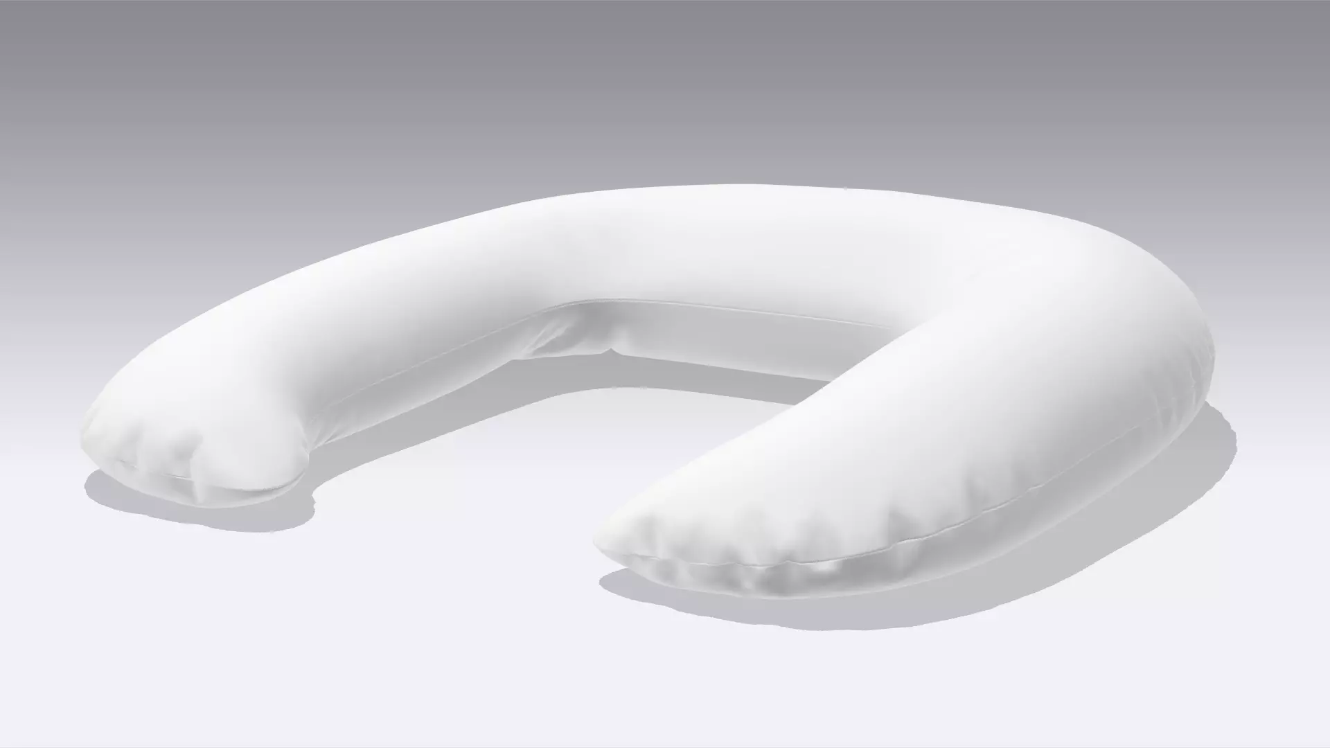 Neck Pillow Low-poly 3D model_0
