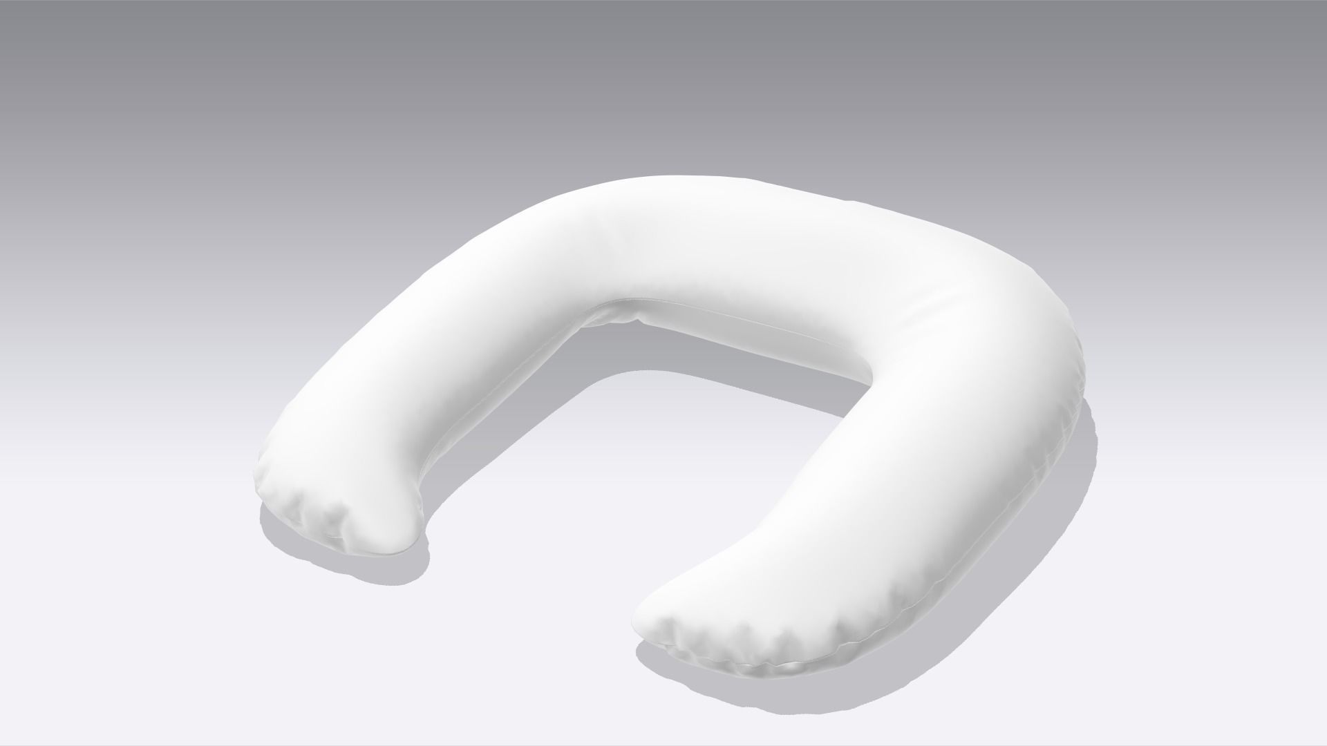 Neck Pillow Low-poly 3D model_5