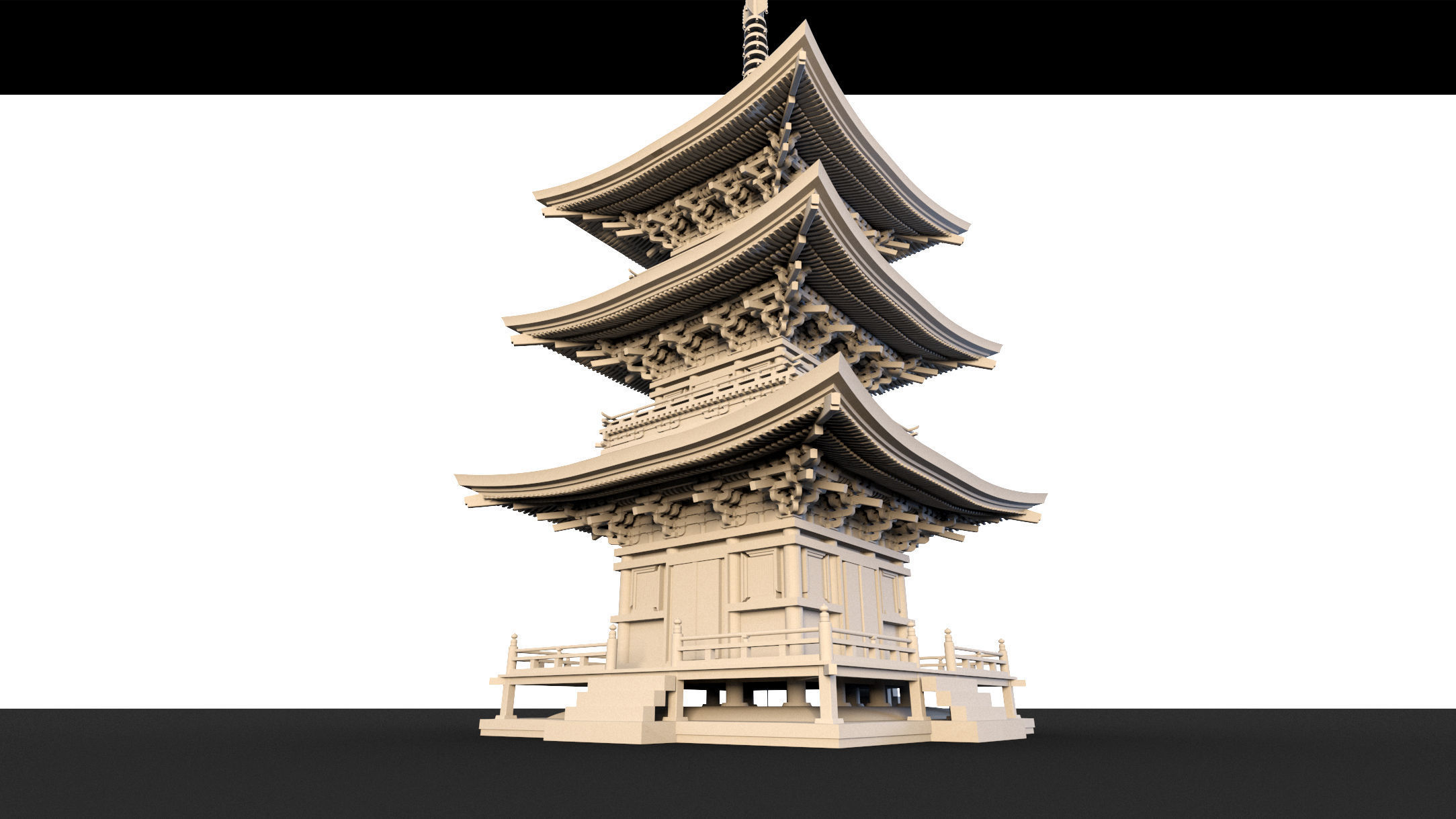 Pagoda- 3d Model 3D model_3