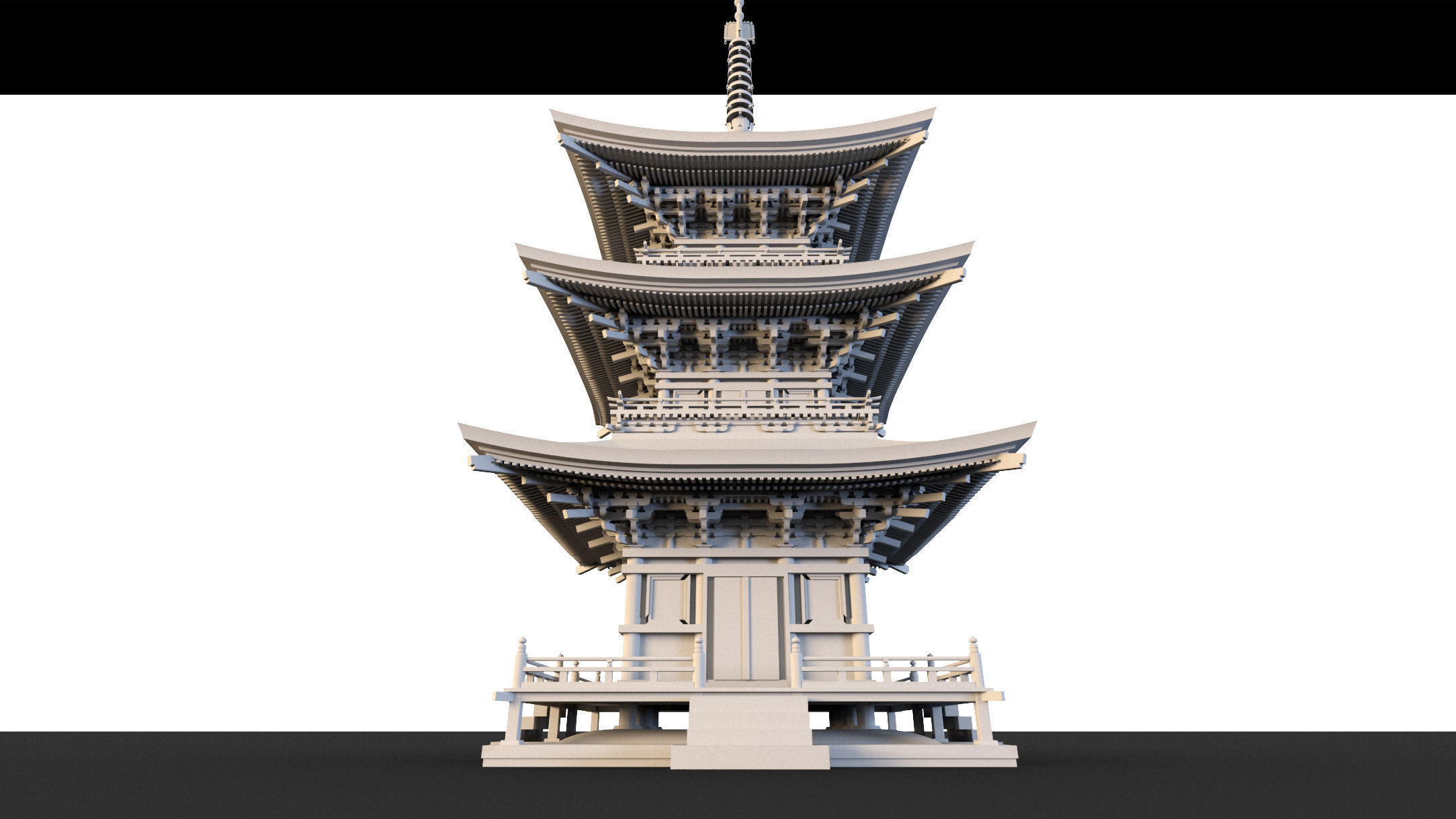 Pagoda- 3d Model 3D model_2
