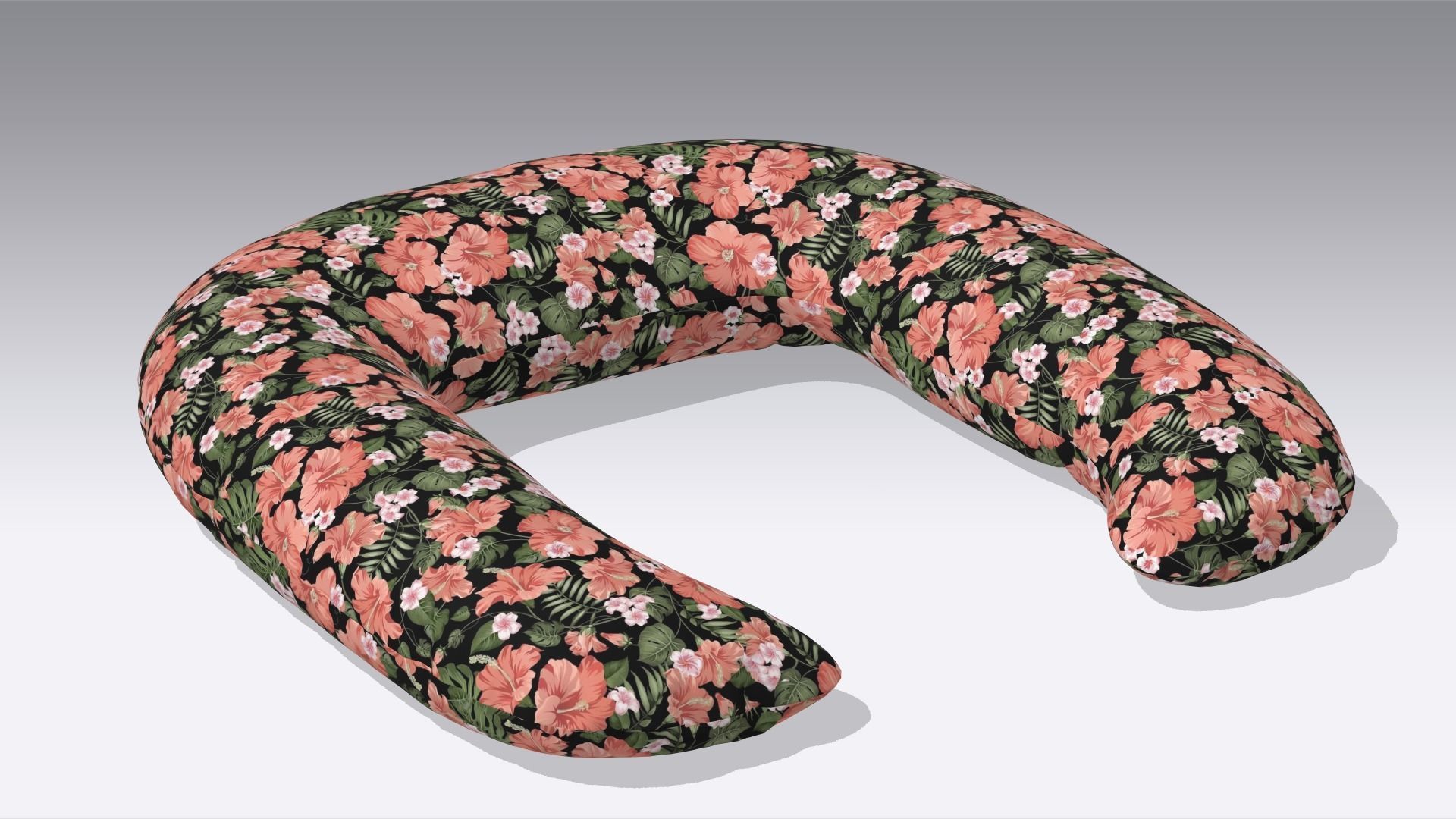 Travel Pillow Low-poly 3D model_1