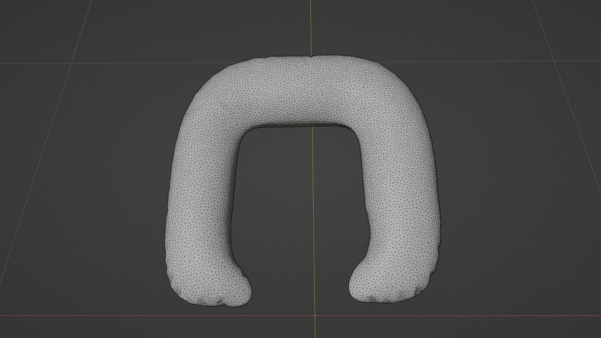 Travel Pillow Low-poly 3D model_7