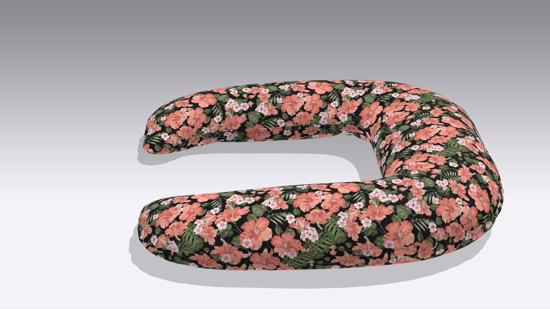 Travel Pillow Low-poly 3D model_2