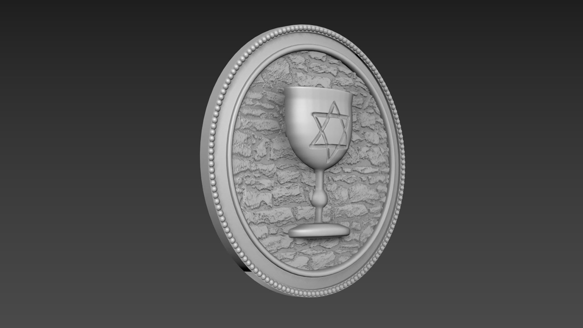 Holy Grail Bas-Relief 3D model_3