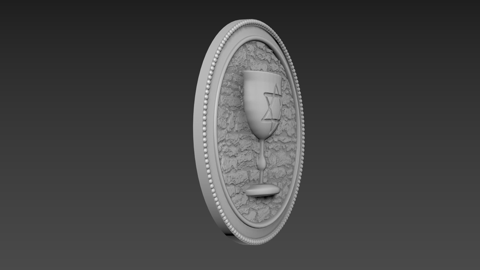 Holy Grail Bas-Relief 3D model_4