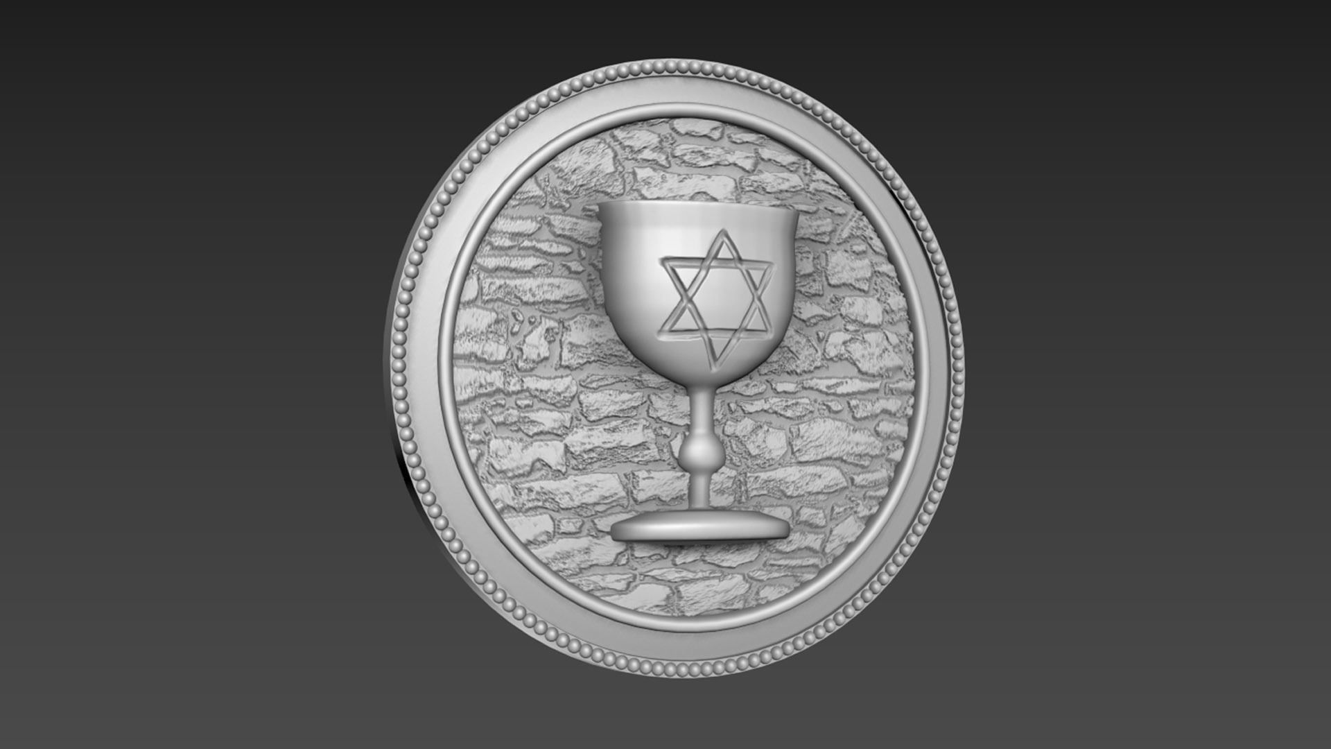 Holy Grail Bas-Relief 3D model_2