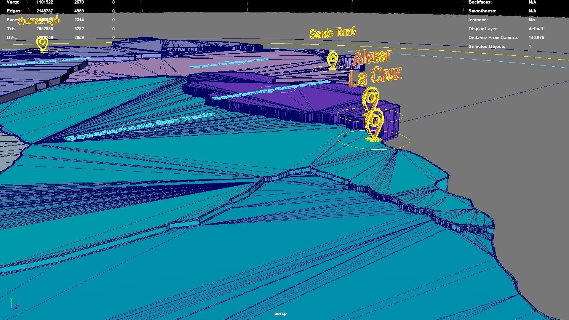 Corrientes  Argentina map region geography political geographic 3D model_7