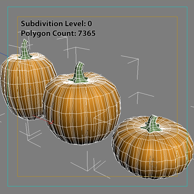 Pumpkins 3D model_11