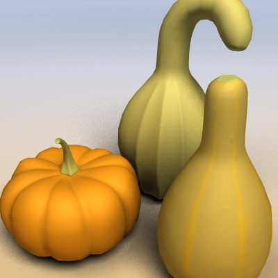 Pumpkins 3D model_5