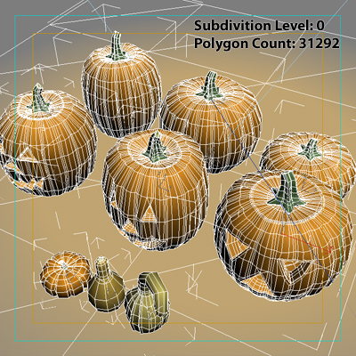 Pumpkins 3D model_12