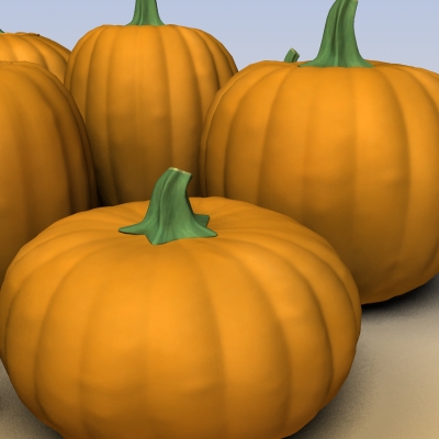 Pumpkins 3D model_3