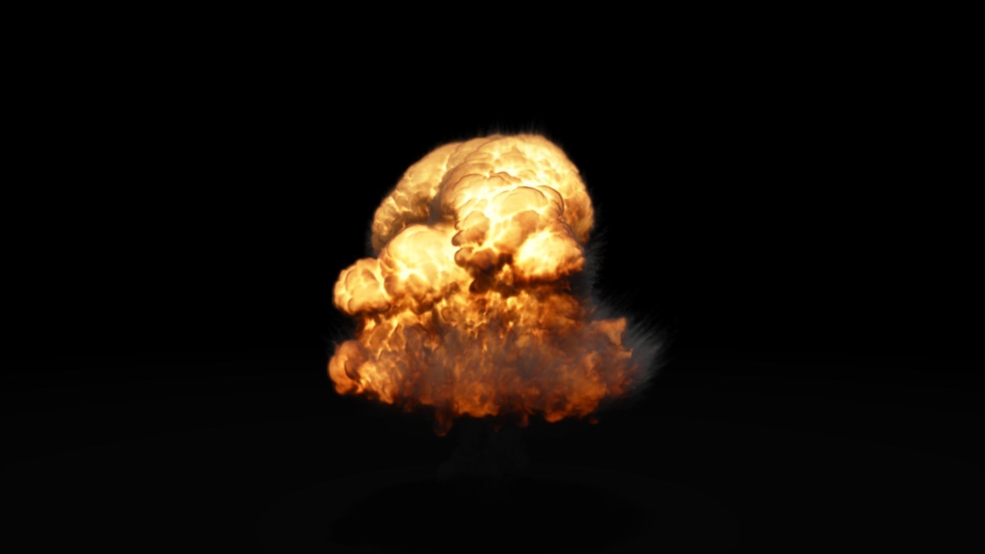 Low Poly Explosions Pack - vdb animated 3D model_32