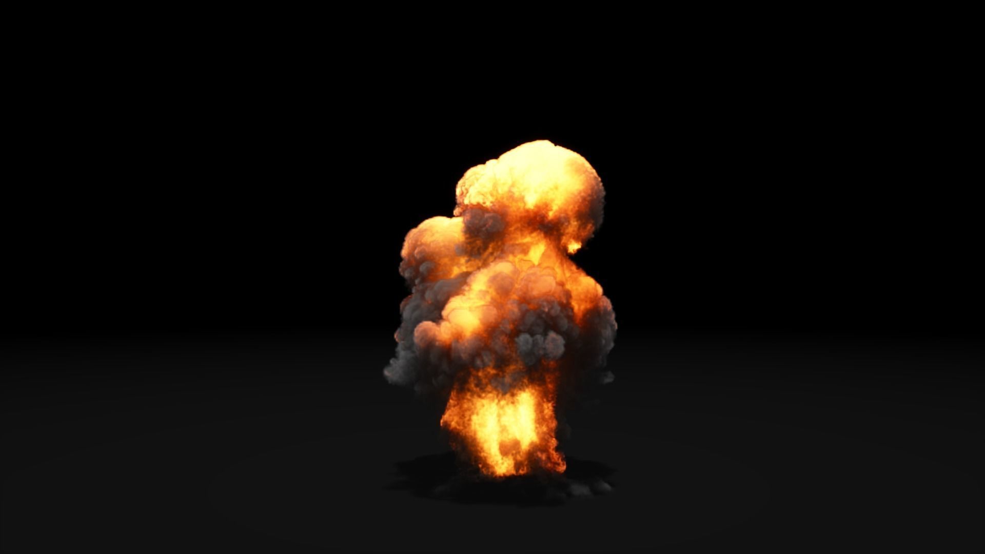 Low Poly Explosions Pack - vdb animated 3D model_43