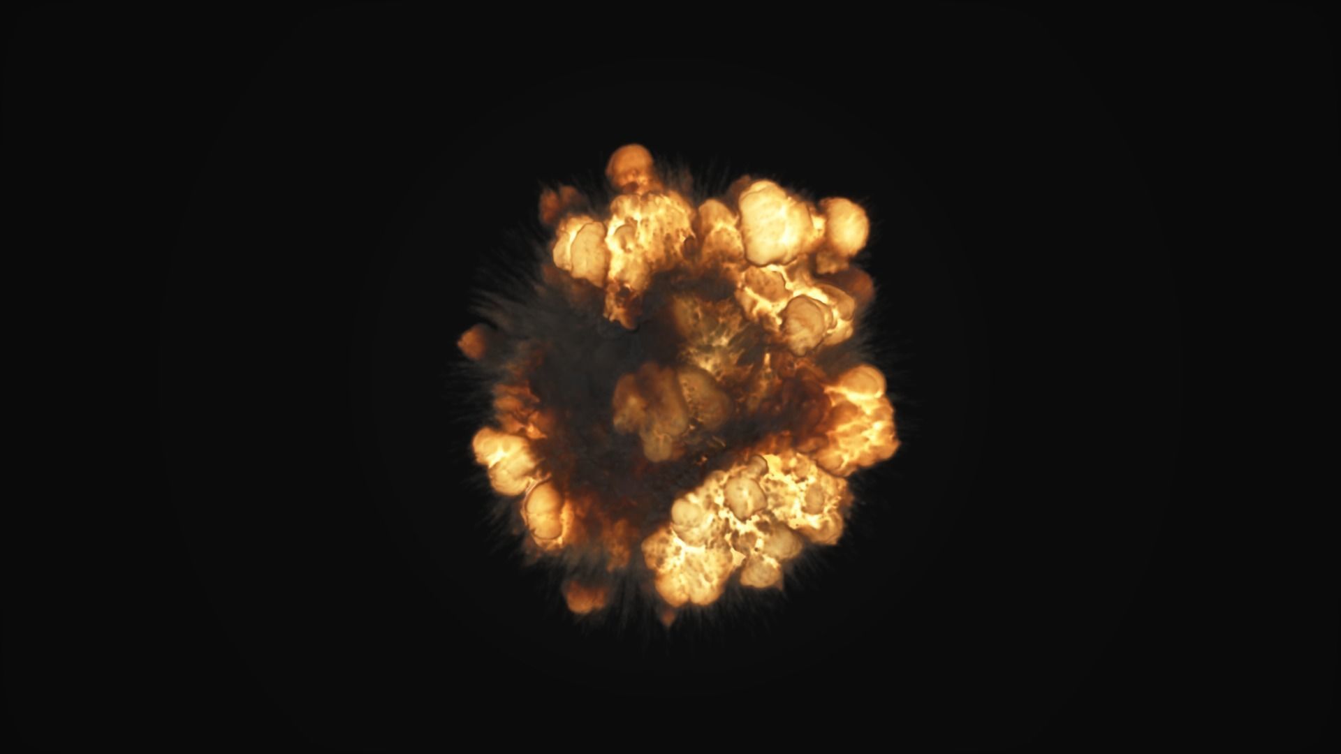 Low Poly Explosions Pack - vdb animated 3D model_27