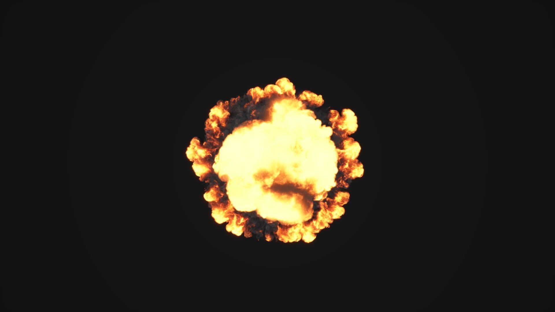 Low Poly Explosions Pack - vdb animated 3D model_39