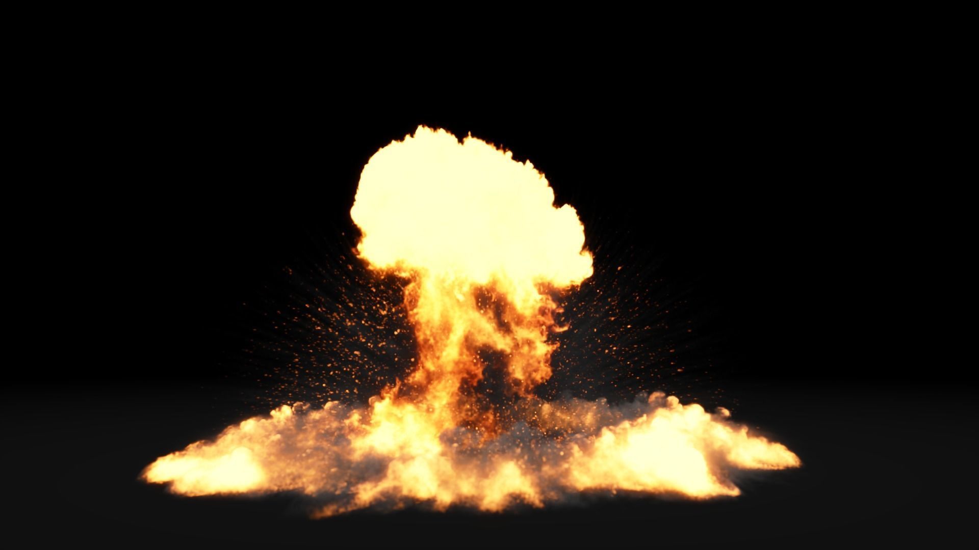 Low Poly Explosions Pack - vdb animated 3D model_19