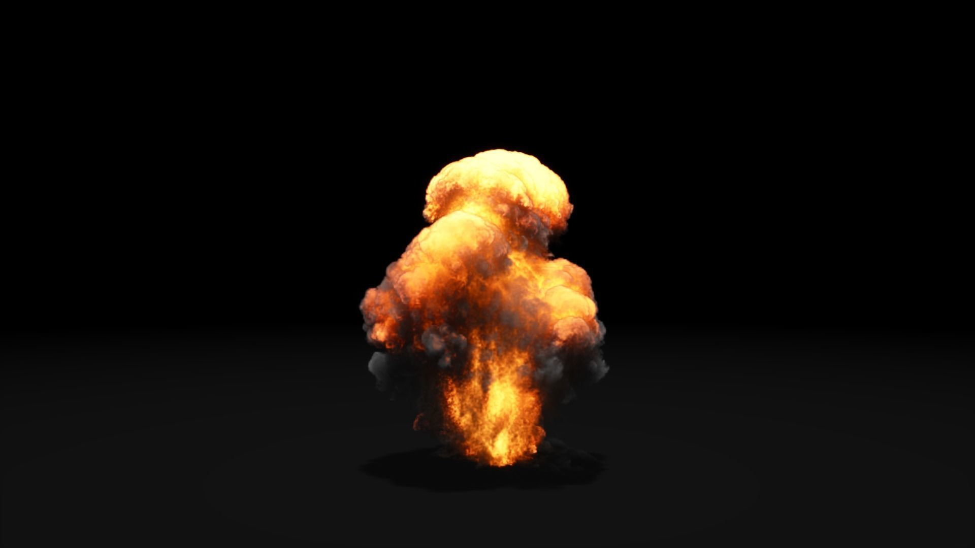 Low Poly Explosions Pack - vdb animated 3D model_42