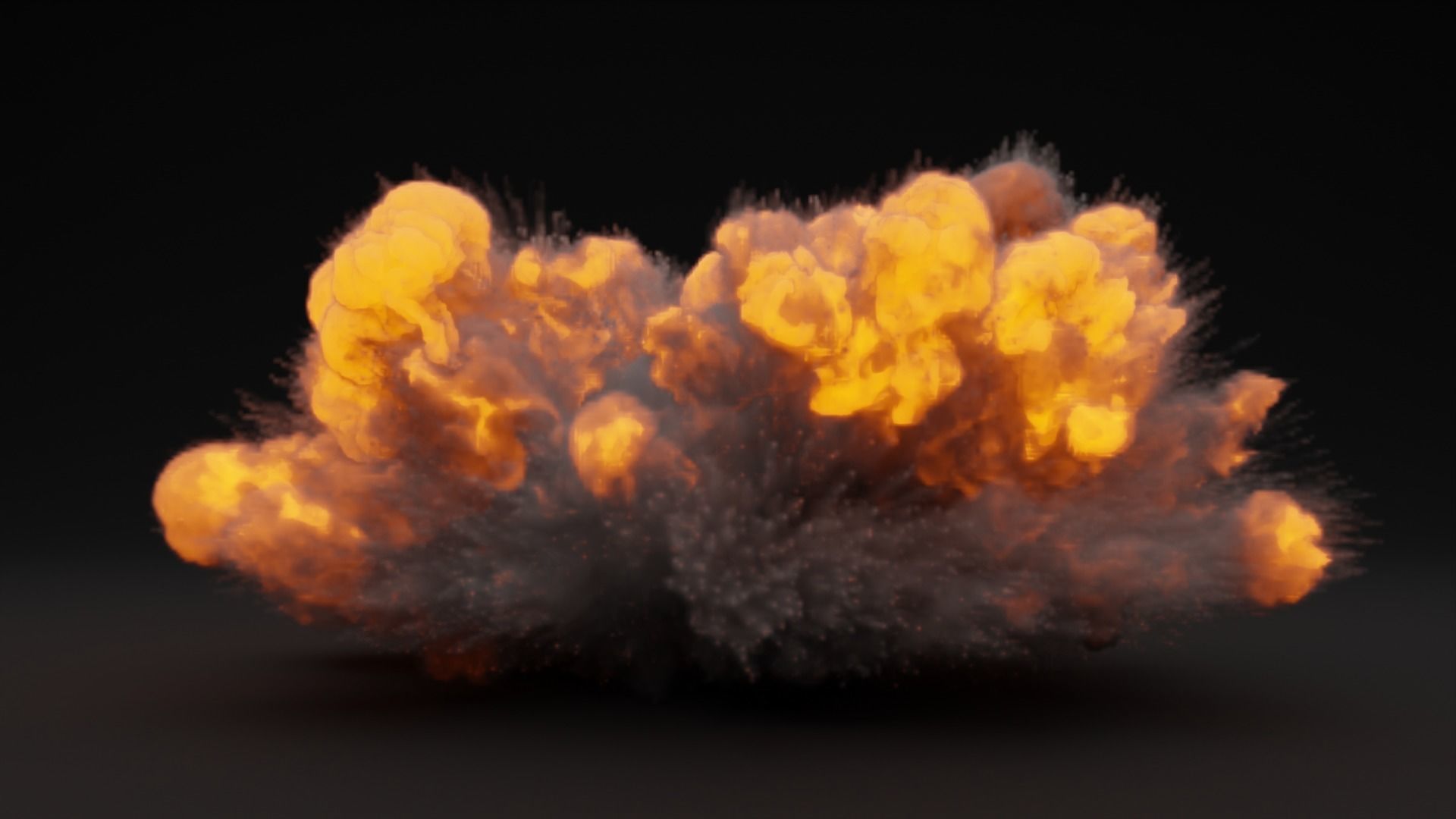 Low Poly Explosions Pack - vdb animated 3D model_28