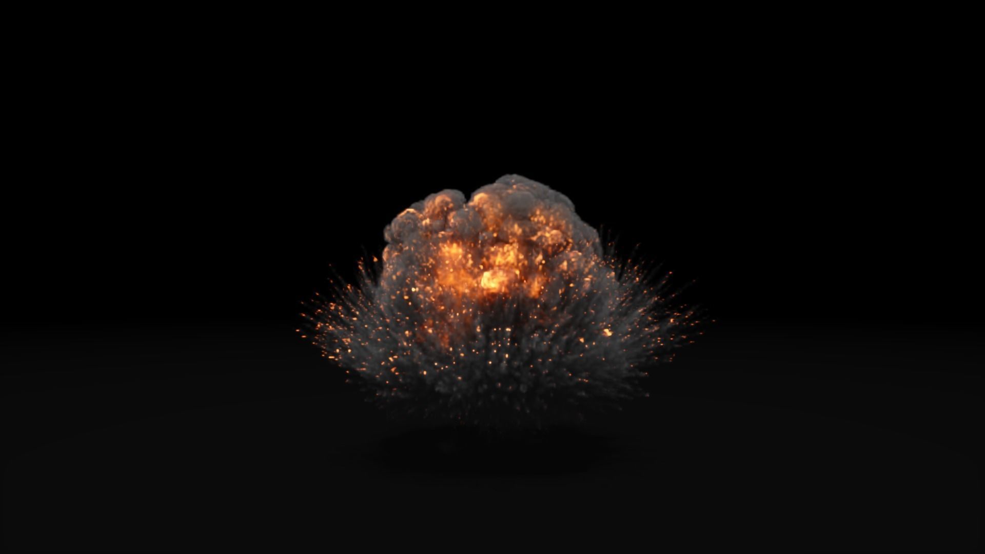 Low Poly Explosions Pack - vdb animated 3D model_54