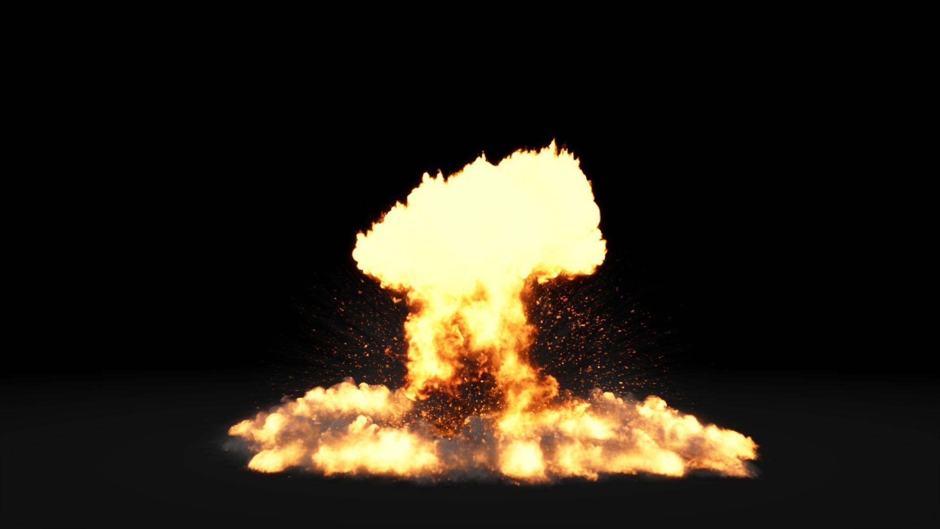 Low Poly Explosions Pack - vdb animated 3D model_20