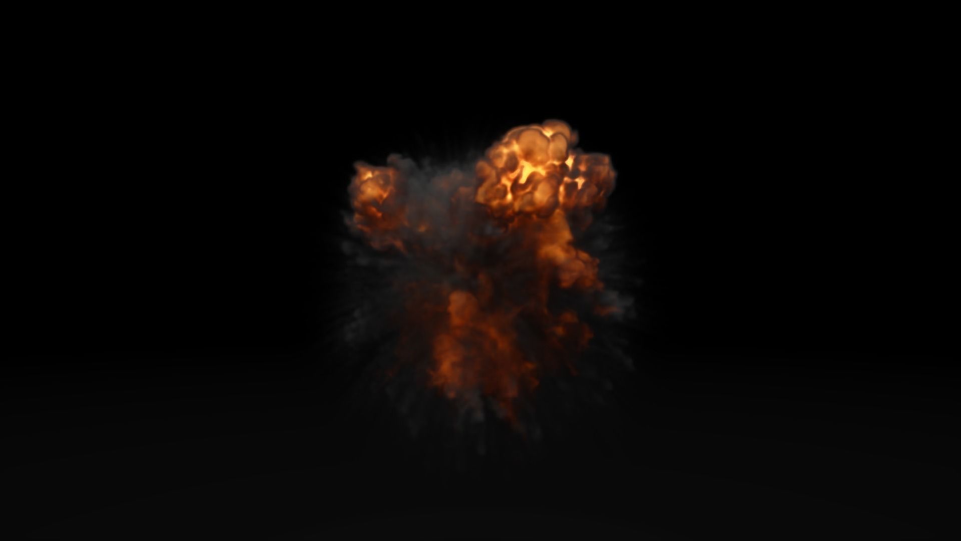 Low Poly Explosions Pack - vdb animated 3D model_62