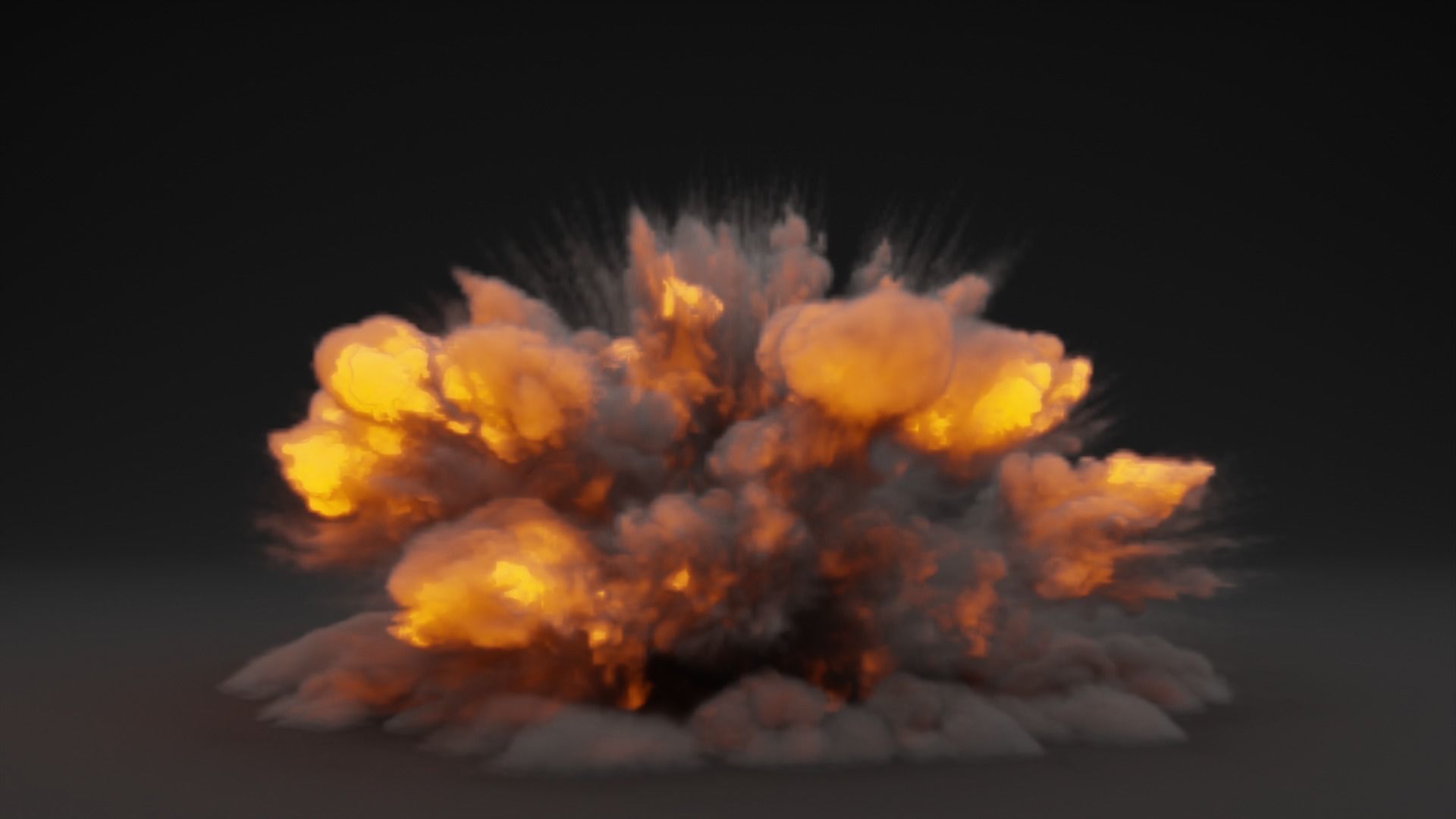 Low Poly Explosions Pack - vdb animated 3D model_10