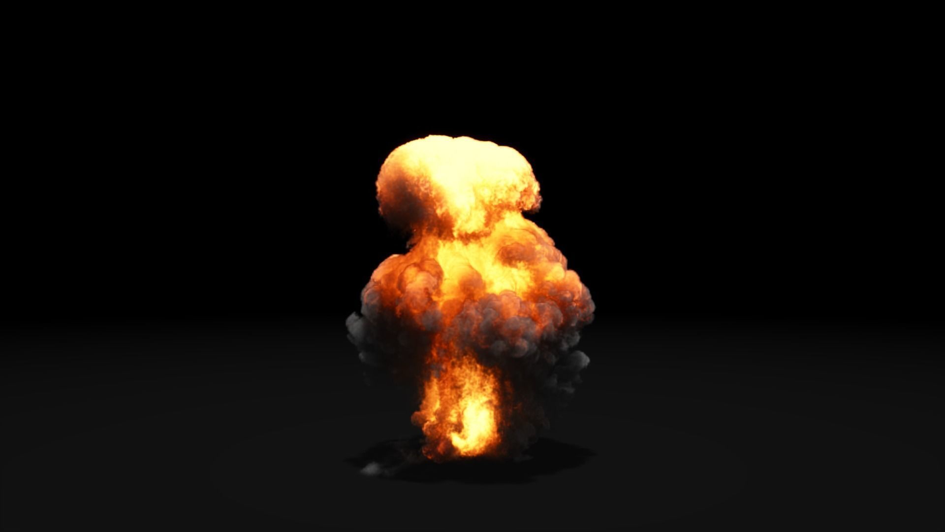 Low Poly Explosions Pack - vdb animated 3D model_41