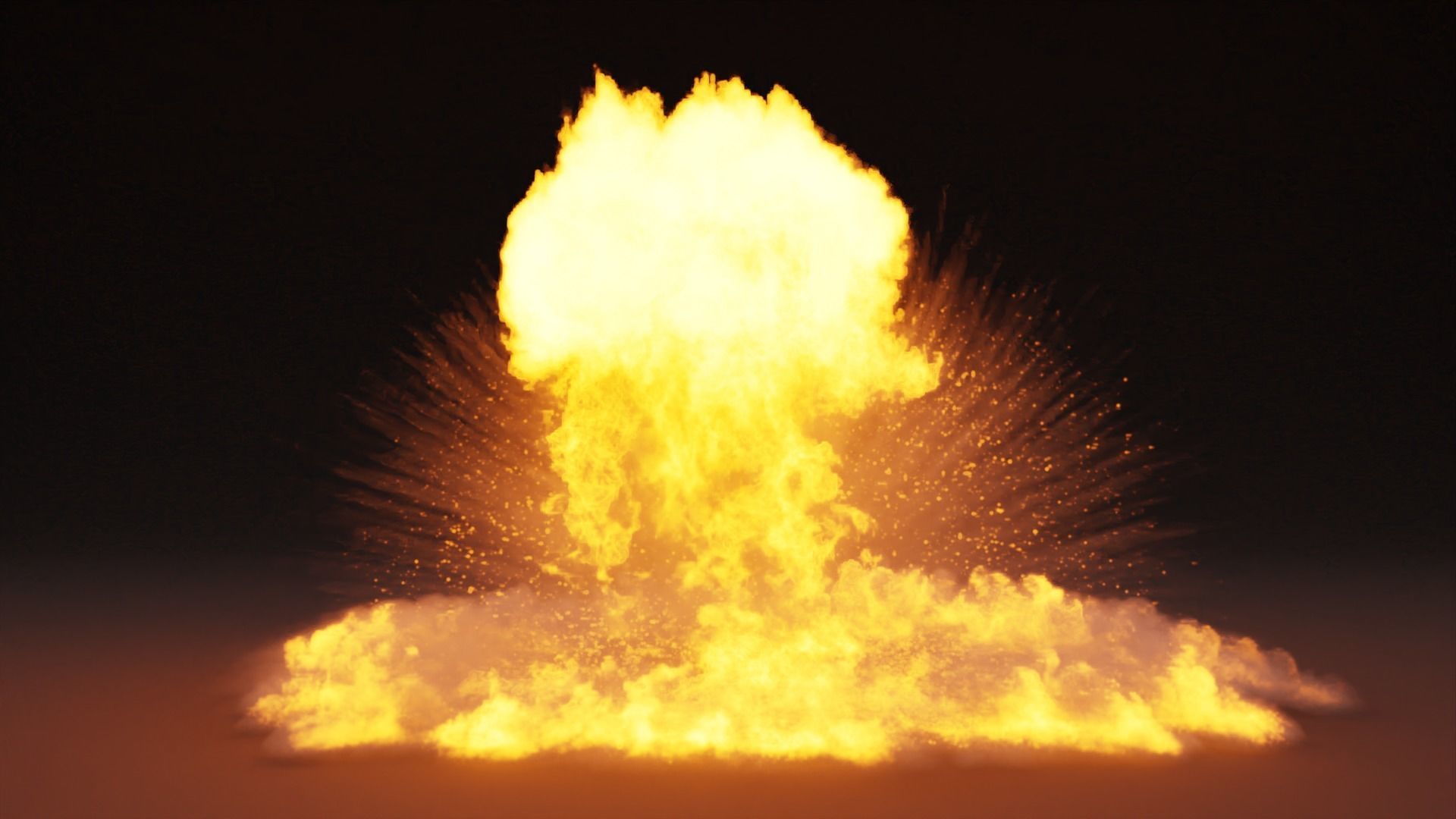 Low Poly Explosions Pack - vdb animated 3D model_22