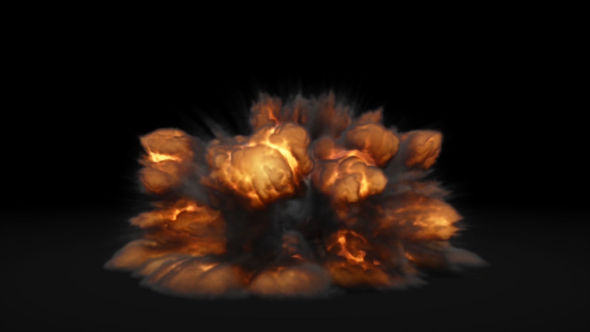 Low Poly Explosions Pack - vdb animated 3D model_7