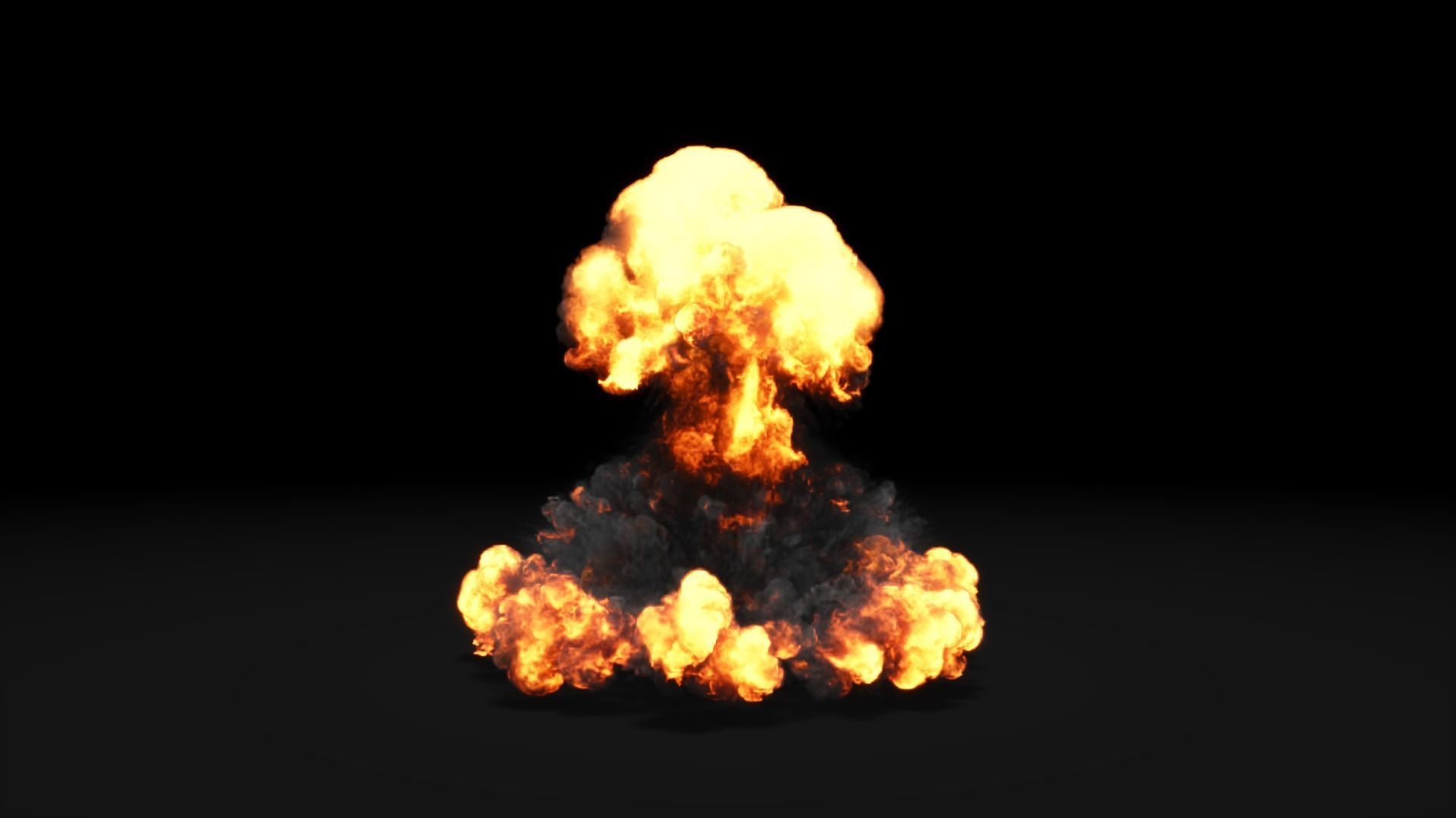 Low Poly Explosions Pack - vdb animated 3D model_38