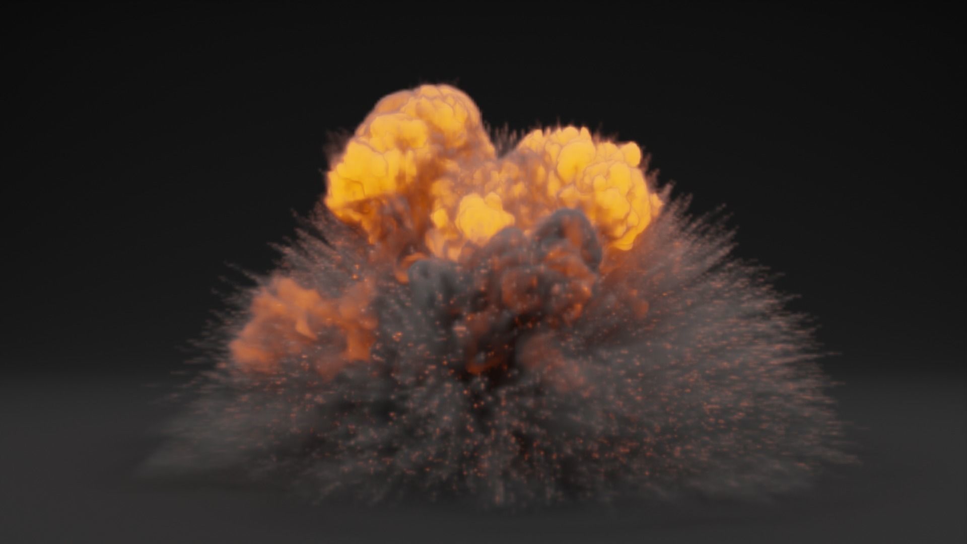 Low Poly Explosions Pack - vdb animated 3D model_16