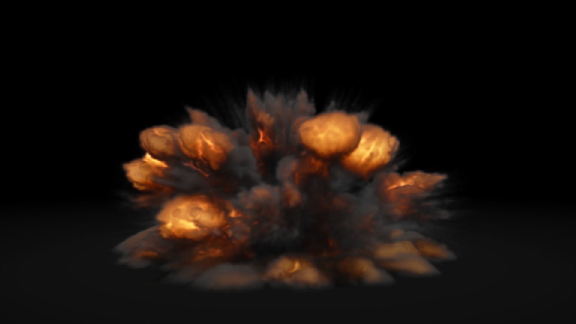 Low Poly Explosions Pack - vdb animated 3D model_5