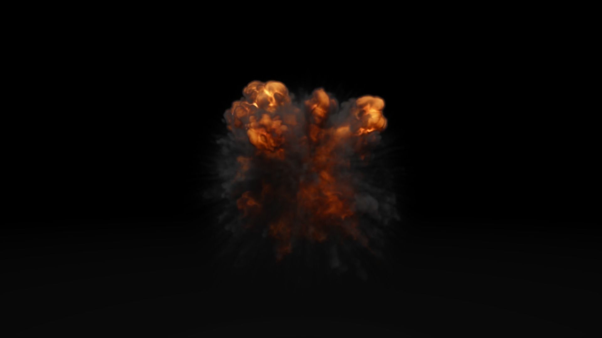 Low Poly Explosions Pack - vdb animated 3D model_61
