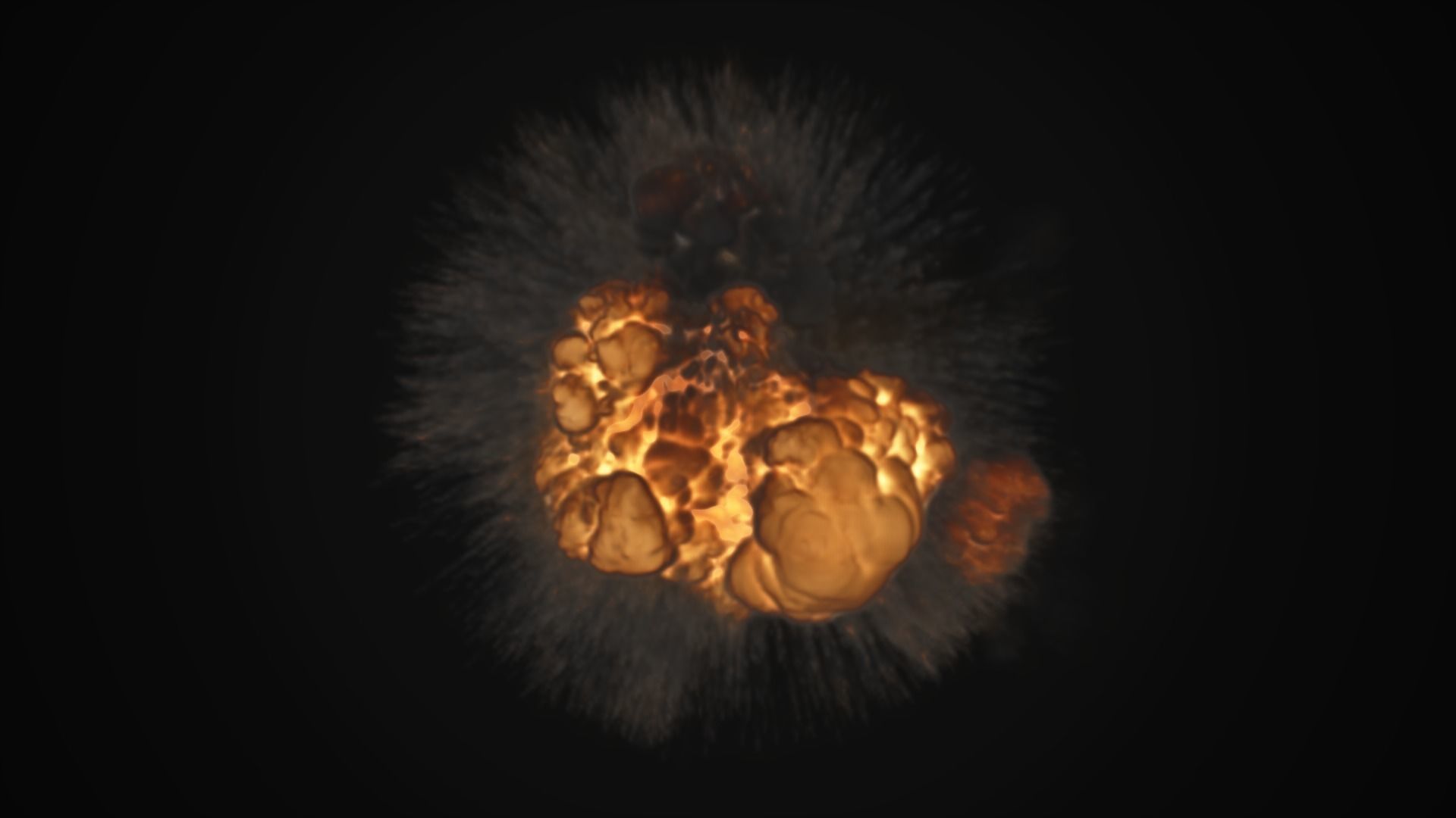 Low Poly Explosions Pack - vdb animated 3D model_15