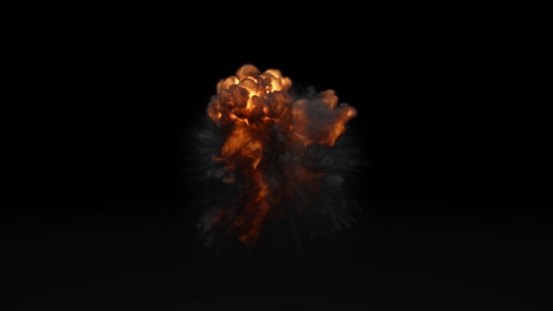 Low Poly Explosions Pack - vdb animated 3D model_60