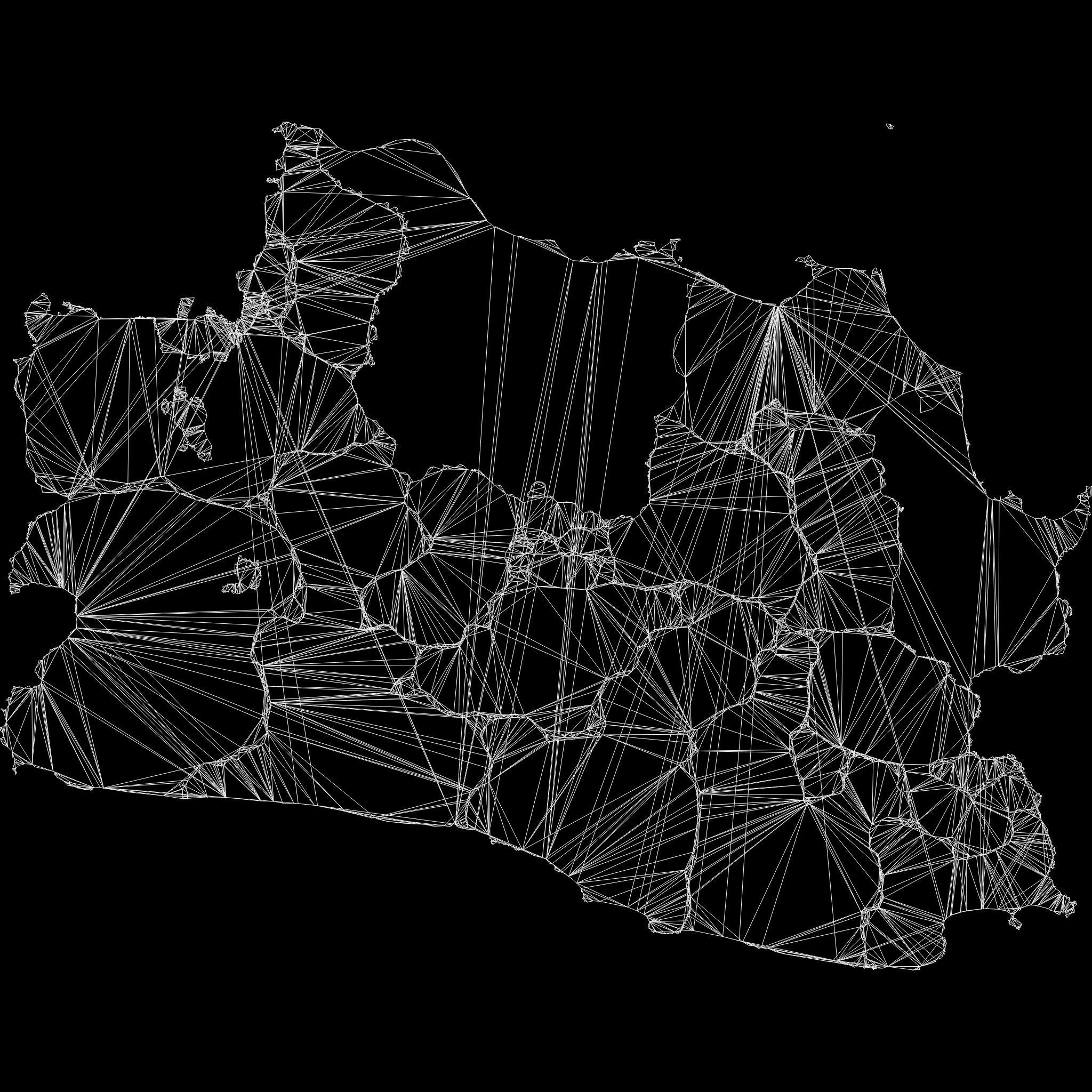 West Java  Java  Indonesia map region geography political 3D model_9