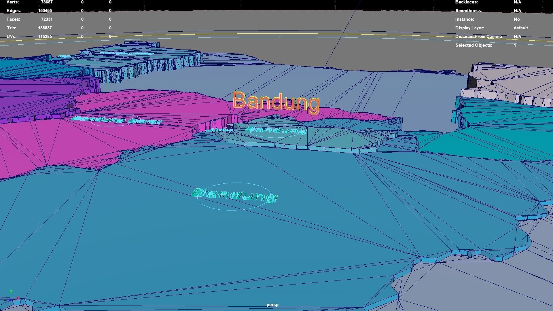 West Java  Java  Indonesia map region geography political 3D model_5