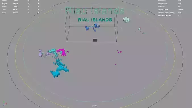 Riau Islands  Sumatra  Indonesia map region geography political