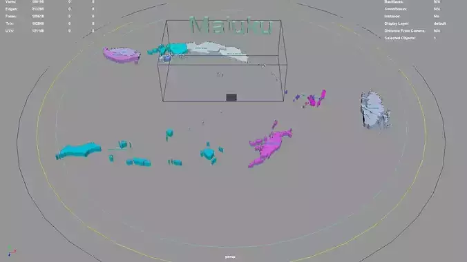 Maluku  Maluku  Indonesia map region geography political 3D model