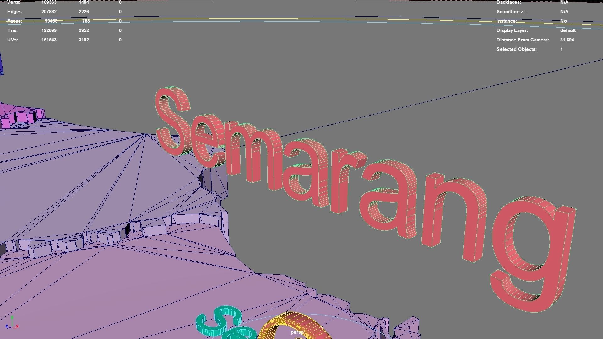 Central Java  Java  Indonesia map region geography political 3D model_9