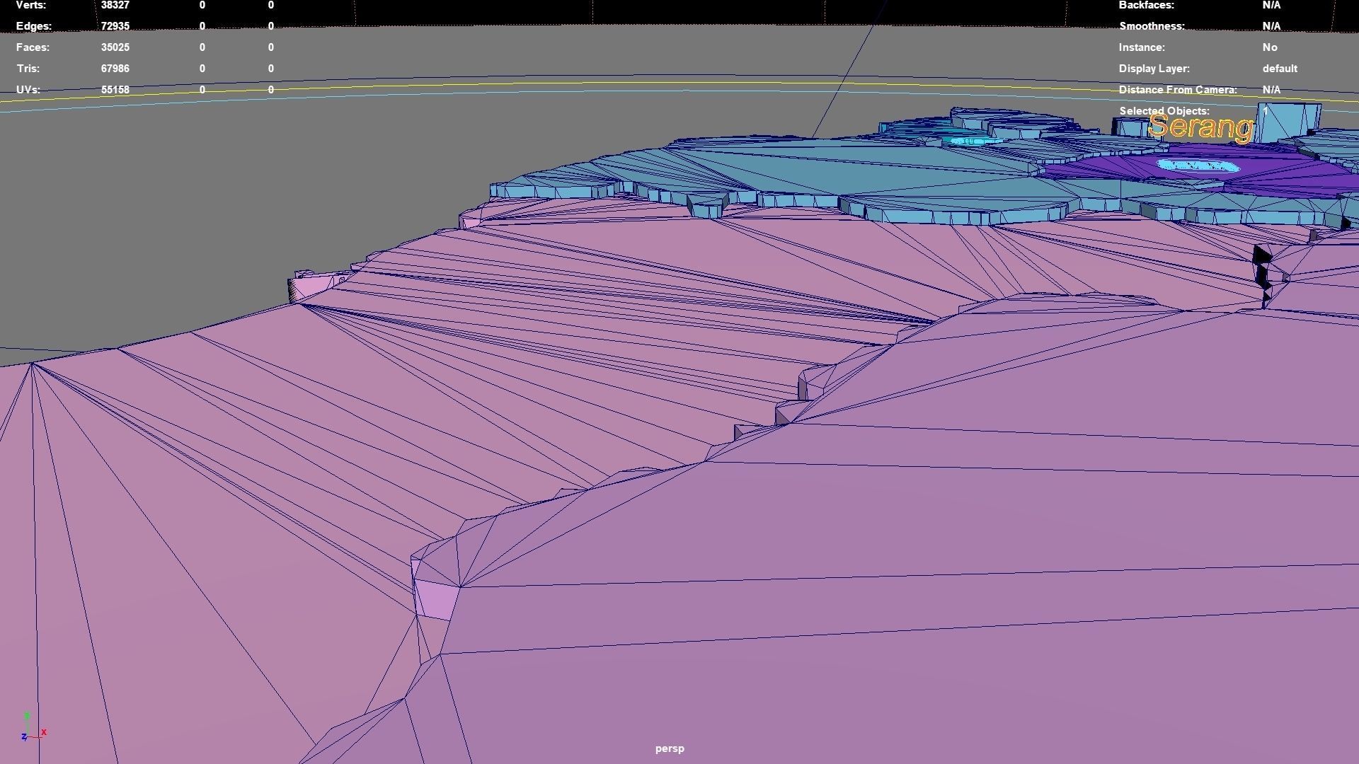 Banten  Java  Indonesia map region geography political 3D model_5