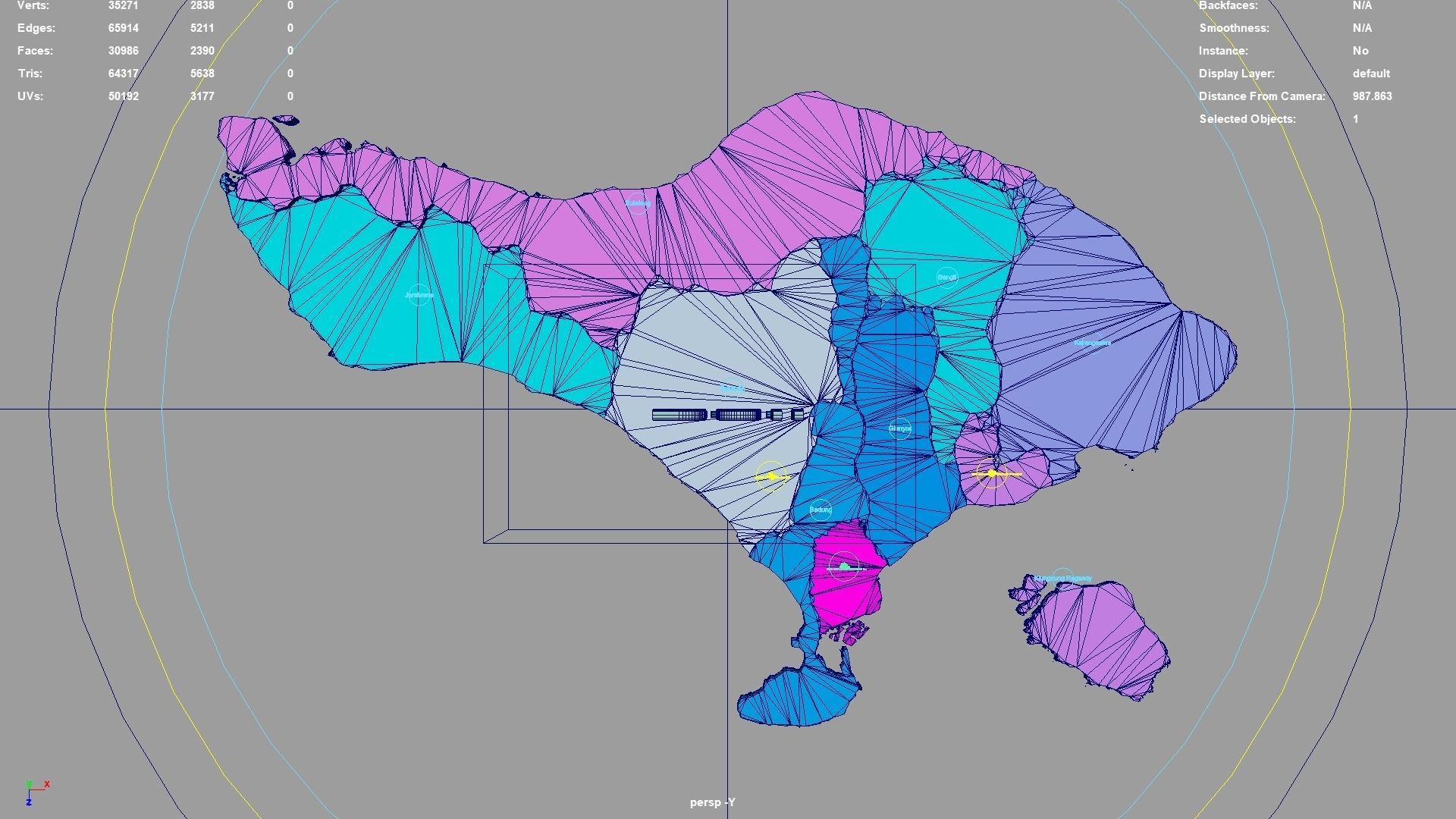 Bali  Lesser Sunda Islands  Indonesia map region geography 3D model_4