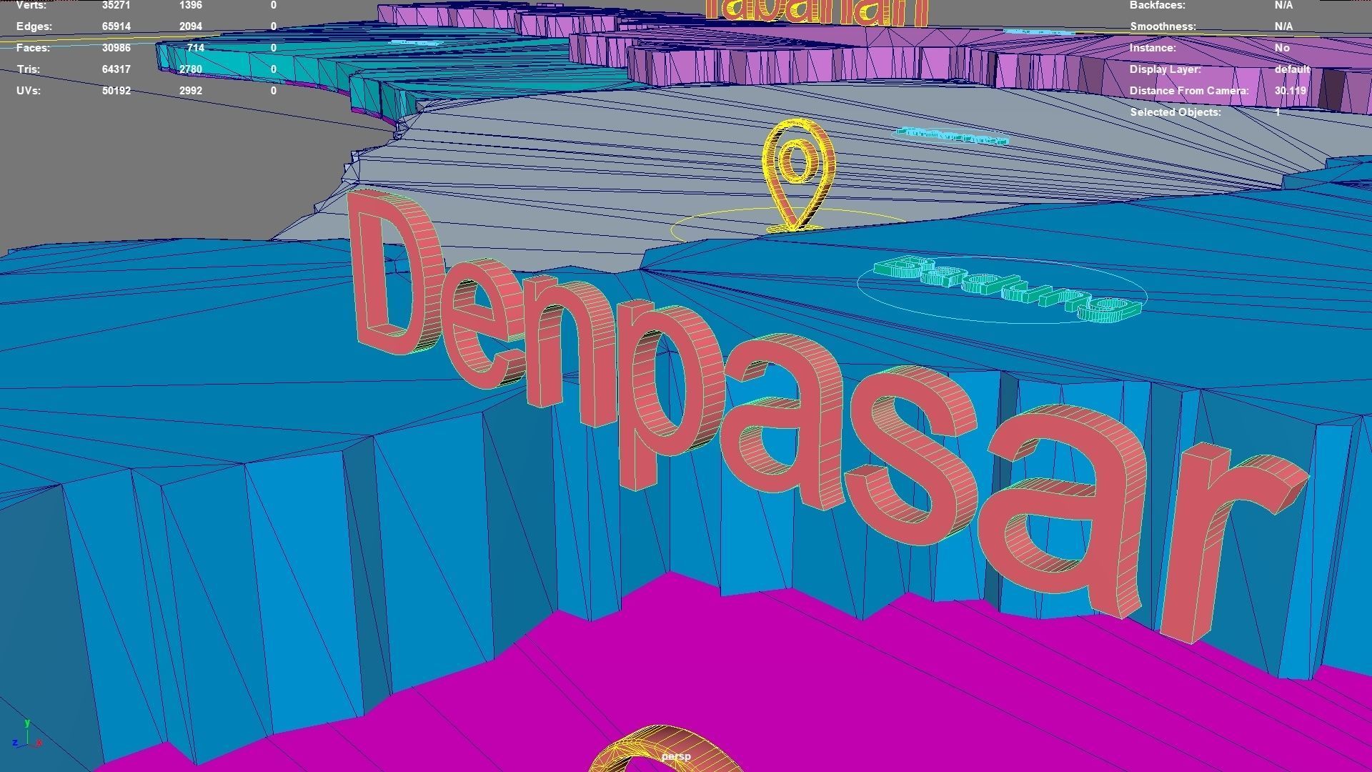 Bali  Lesser Sunda Islands  Indonesia map region geography 3D model_9