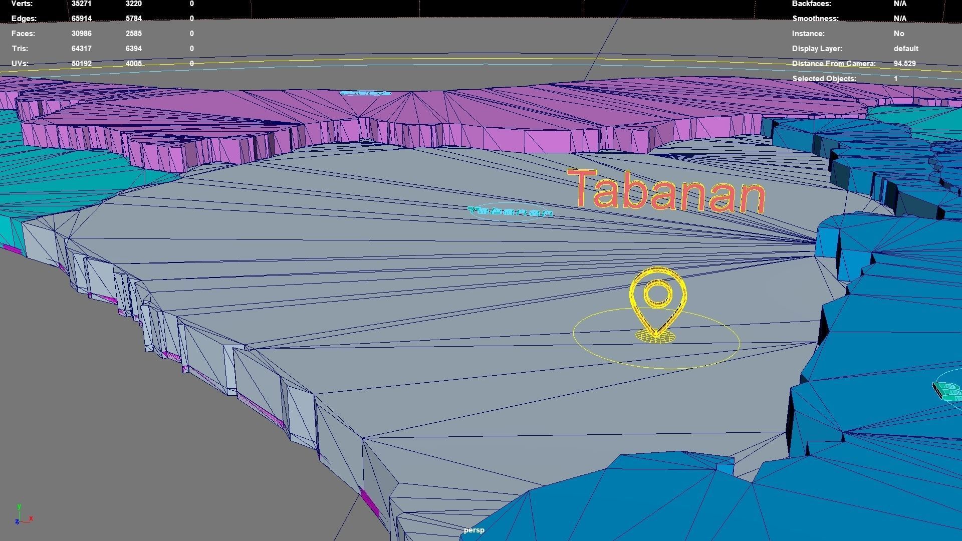 Bali  Lesser Sunda Islands  Indonesia map region geography 3D model_6