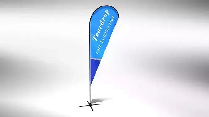 TearDrop Flag - Animated Exhibition Flag