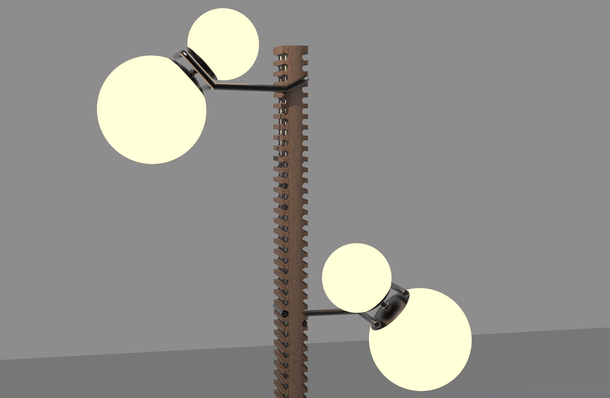 Modern Design Lighting 3D Model - High Quality and Detailed 3D model_5