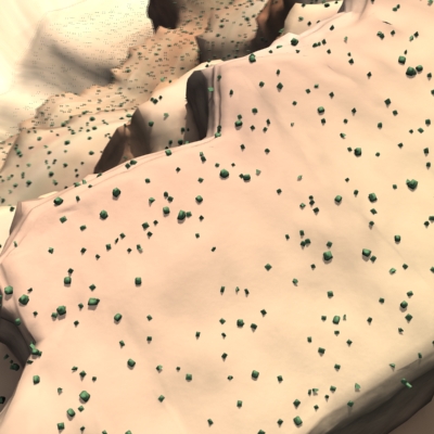 Canyon rock formation in desert 3D model_5