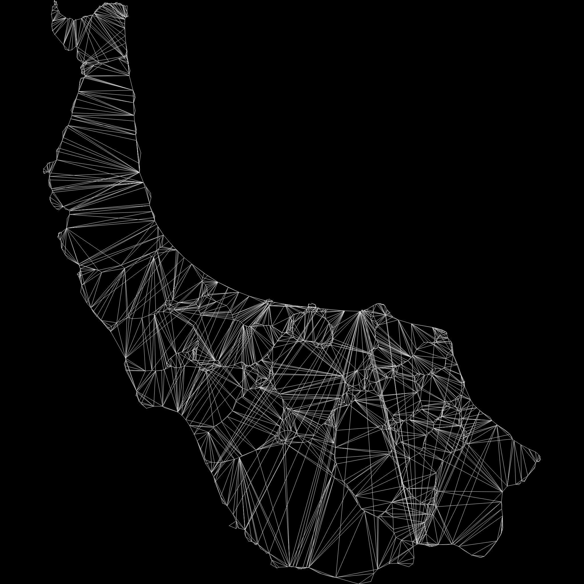 Gilan Province  Iran map region geography political geographic 3D model_10