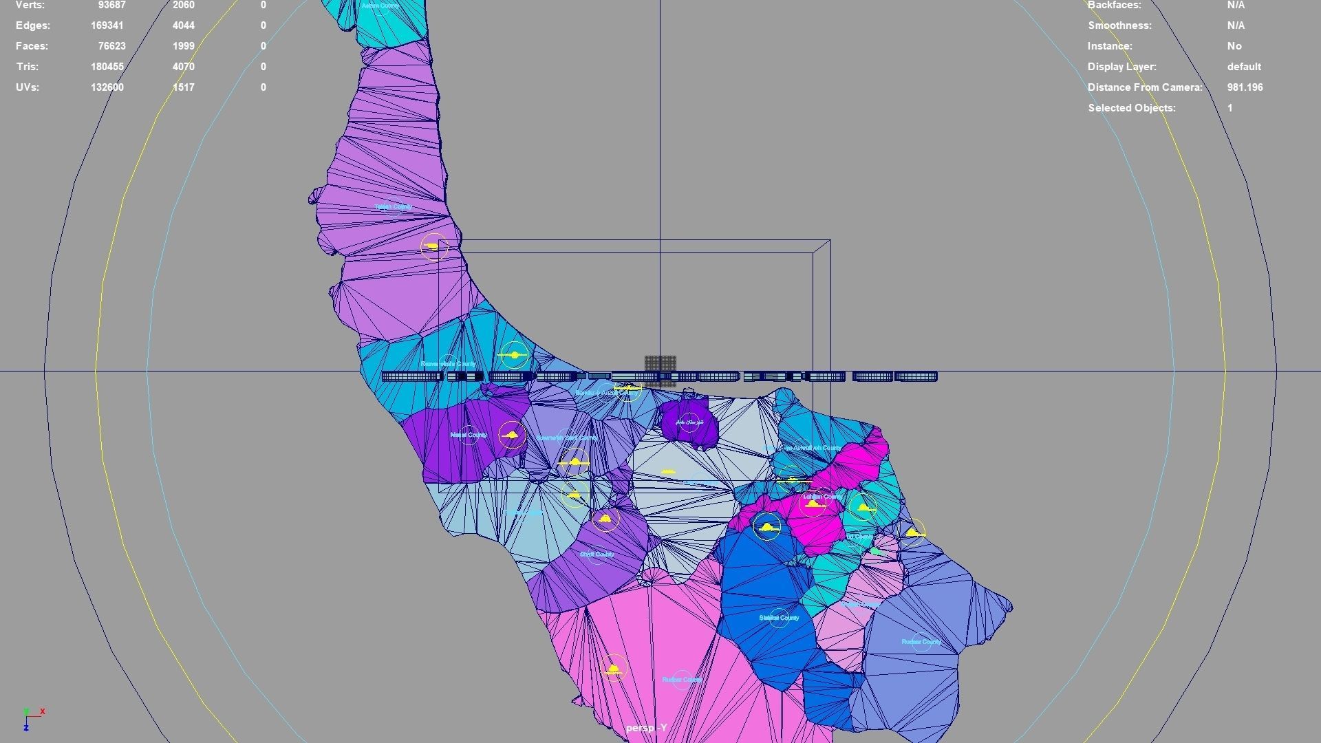 Gilan Province  Iran map region geography political geographic 3D model_4