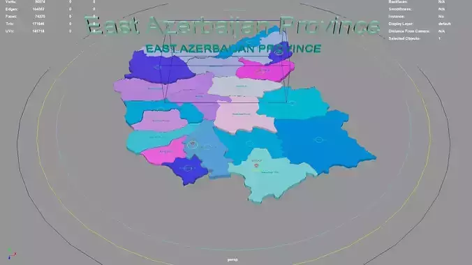 East Azerbaijan Province  Iran map region geography political